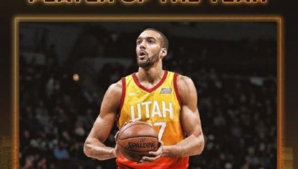  爵士戈贝尔防守效率领跑全联盟  